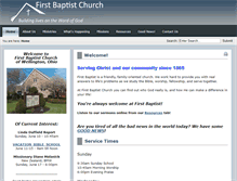 Tablet Screenshot of firstbaptistwellington.org